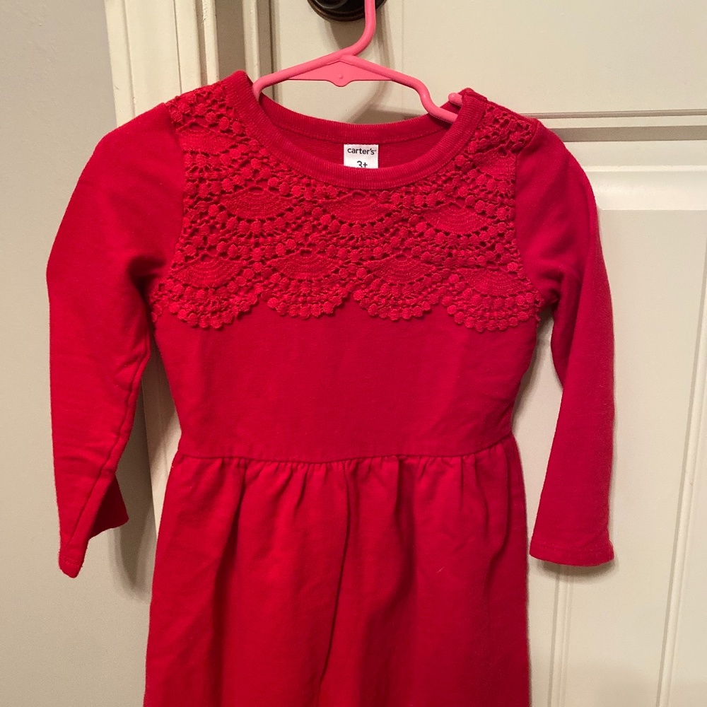 Girls Red Dress Size 3t